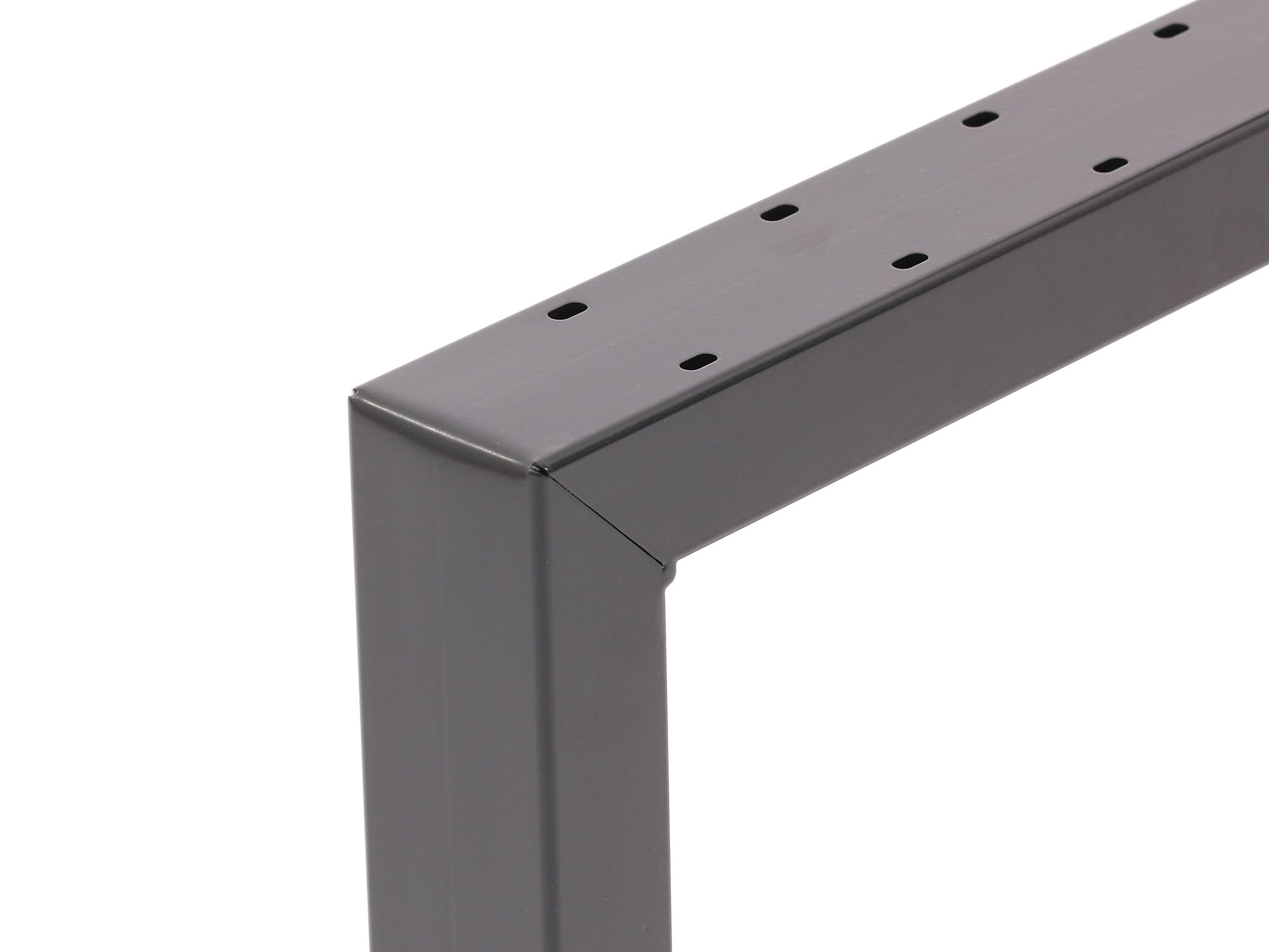 Bentatec Bankgestell Sitzbank Bank Stuhl Esstisch Sitzecke Metall DIY Gestell Gartenbank (2er-Set, Schwarz matt RAL 9005)