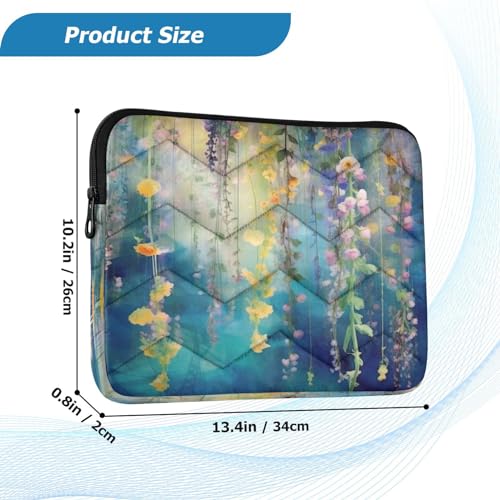Funda para portátil 13-14 pulgadas con diseño Wisteria miniatura 3