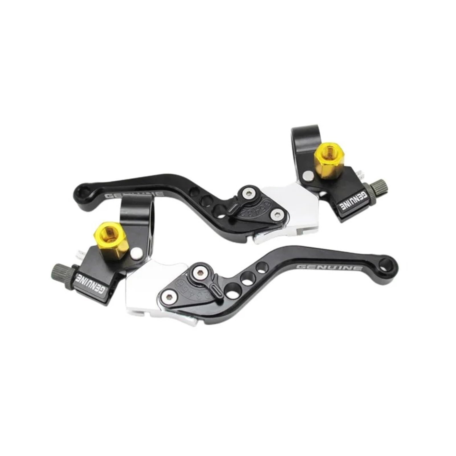 Jwqebns Black Motorcycle Brake Clutch Levers For Kawasaki For Suzuki 22Mm Universal Motorcycle Brake Clutch Levers Drum Left And Right Handle Dual Hub(Black)