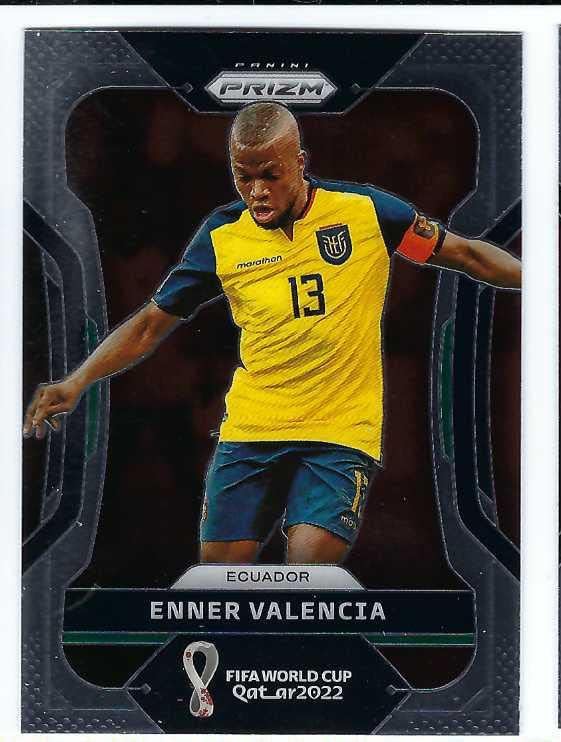 Miniatura 1 de ENNER VALENCIA 2022 Panini Prizm FIFA World Cup Qatar 2022 Soccer #77 Card Ecuador