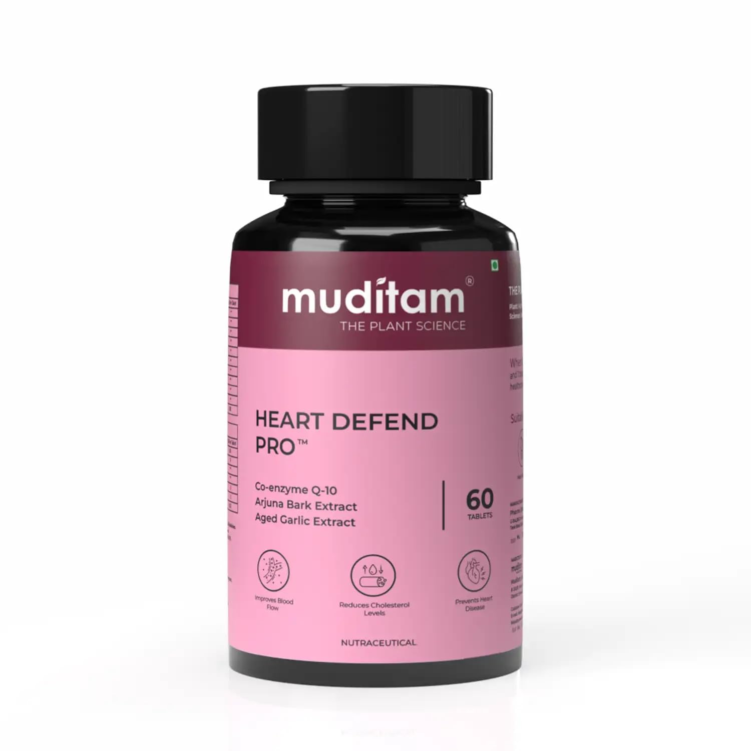 Muditam Heart Defend Pro - Shielding Hearts, Balancing Cholesterol-60 Tablets-image-12
