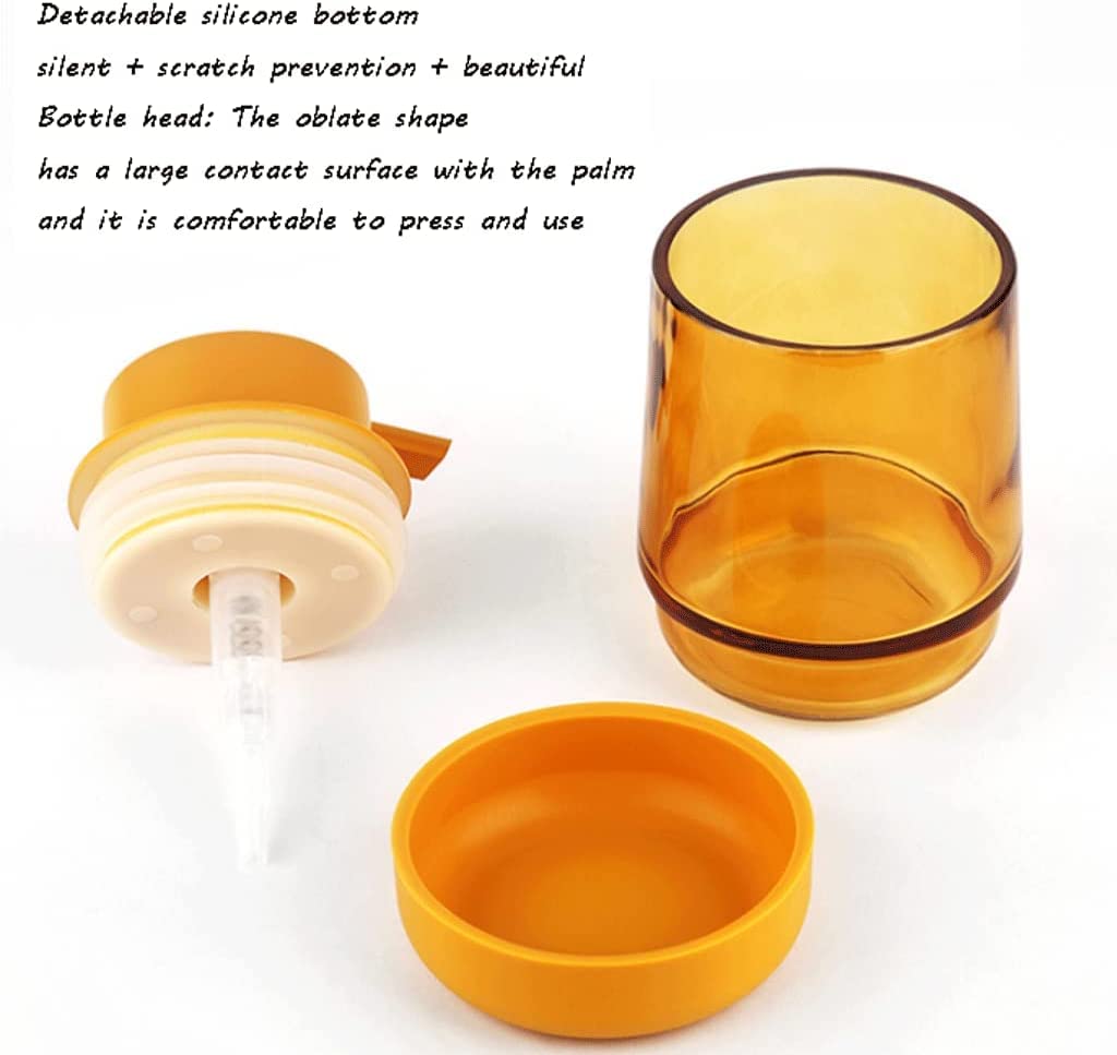 Nachfüllbare Seifenspender Glas-Seifenspender Handflüssigkeitsflaschen mit ABS-Pumpe Nachfüllbare Lotion-Seifenspender 10,1 oz / 300 ml Seifenpumpe für Waschbecken Für Küchenbad
