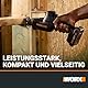 WORX WX501.9 Akku-Säbelsäge 20V – leistungsstarke Brushless Motor – 26mm Hublänge – 0-3000/min Leerlaufdrehzahl– leicht & kompakt – werkzeugloser Messerwechsel – LED Licht – ohne Akku & Ladegerät