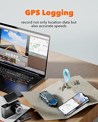 Wolfbox Dash Cam - 4K Dash Camera For Cars With Wifi Gps - 2160P Uhd Dashcam Front - Mini Car Dashboard Recorder With 2.45" Lcd, 170° Wide Angle, Loop Recording, Night Vision, Smart App Control #TOP2