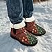 Chririnla Christmas Book Little Girls Boots Kids Boys Snow Boots Fashion Sneakers Keep Warm Winter Snow Shoes with Fur Lining Plush Lightweight Ankle Booties for Outdoor WalkingUS 13.5