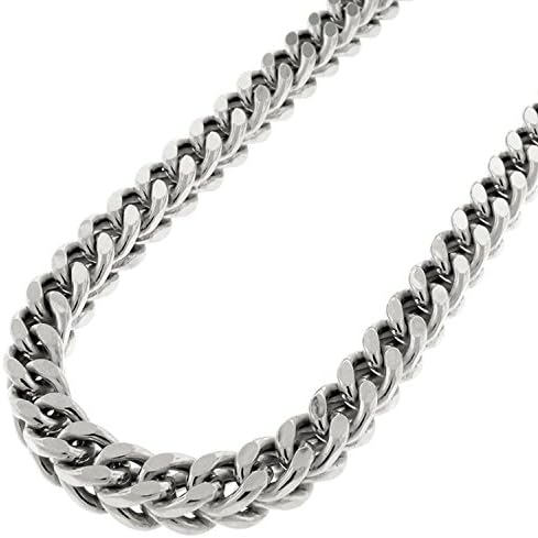 18K and 22K White Gold and Yellow Gold Franco Chain from 18 inch - 40 inch (30, white-gold 22k)