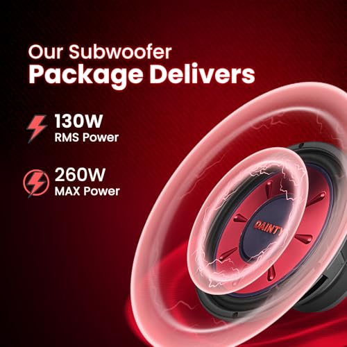 Image of DAINTY RED SUB WOOFER DSW10R | Size 10 Inch | Magnet 120X20 MM | Speaker Output Power 130WRMS /260WMAX | Frequency 30-2500HZ | Voice Coil Diameter 2 inchASV | 8OHM