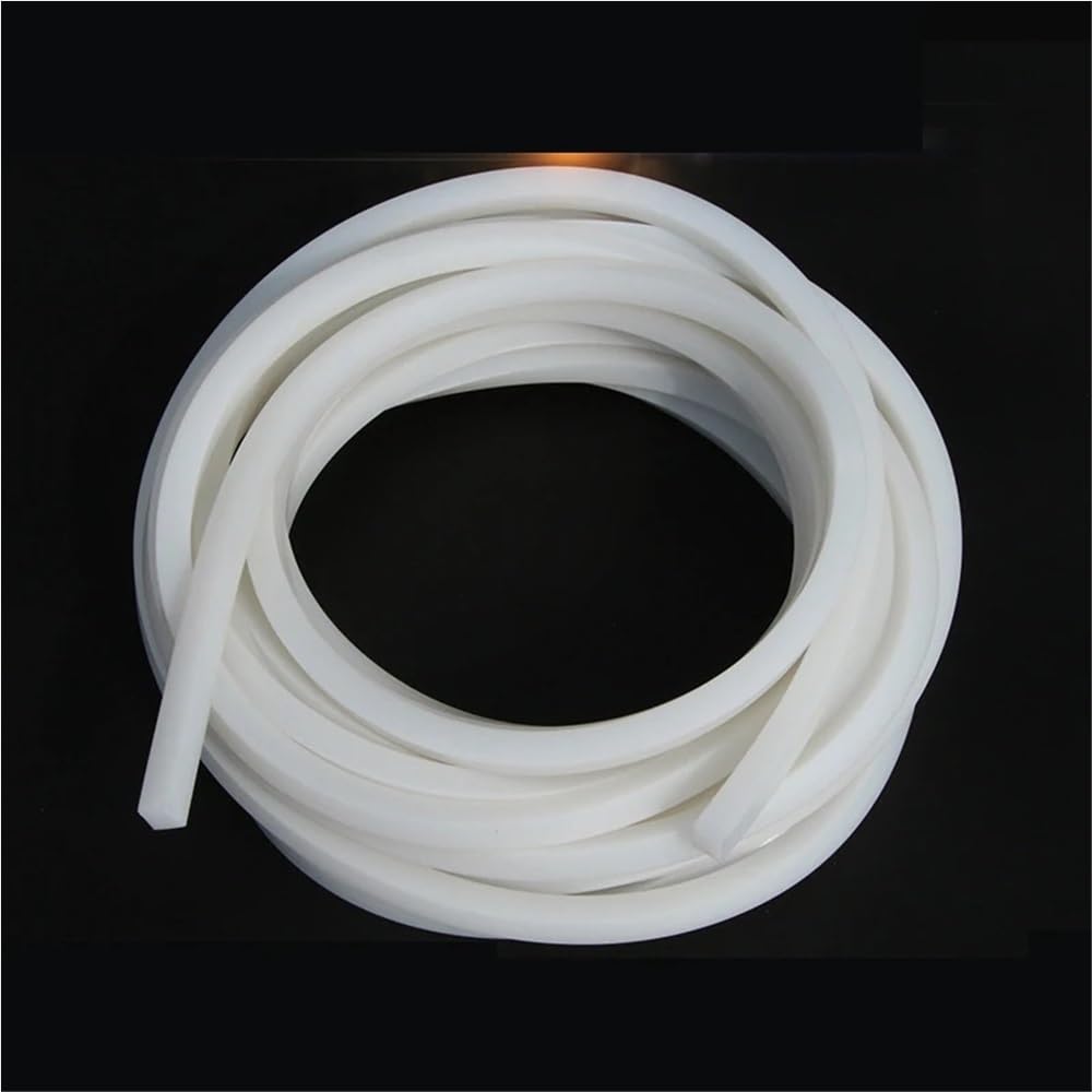 Tira de sellado de caucho de silicona cuadrada | Tiras de sellado impermeables sólidas blancas de varios tamaños(8MM*60MM)