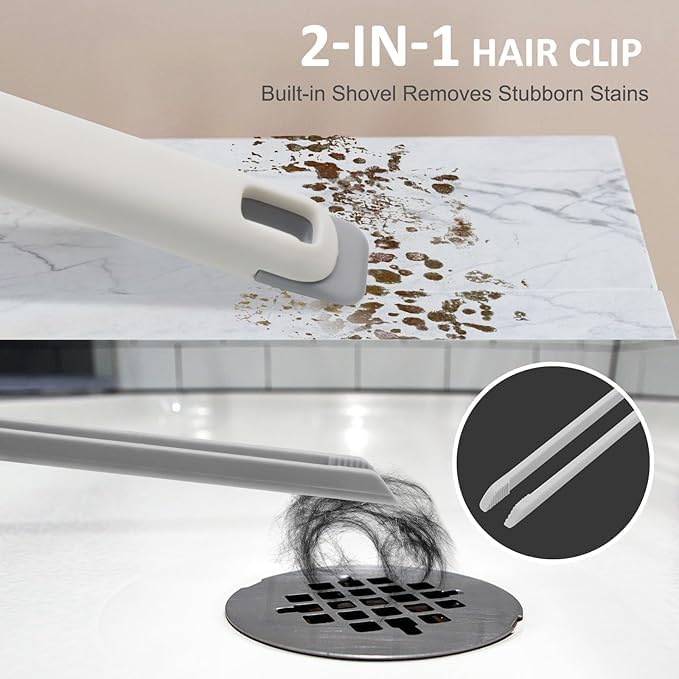 Image of KROYWEN Multi-Function Bathroom Plastic Cleaning Brush,Tiles Cleaning Brush,Hard Bristle Rotating Crevice Gap Cleaning Brushes for Bathroom,Floor Cleaner Brush(Multi Colour) (1)