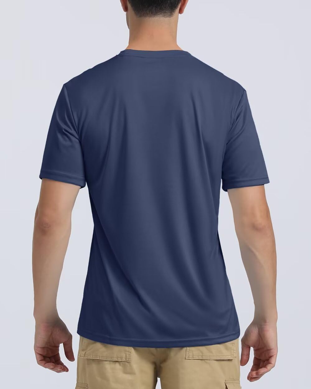 Boladeci Men's Swim Shirt Short Sleeve UPF 50+ Sun Protection SPF UV Moisture Wicking Lightweight Quick Dry Rash Guard - Image 4