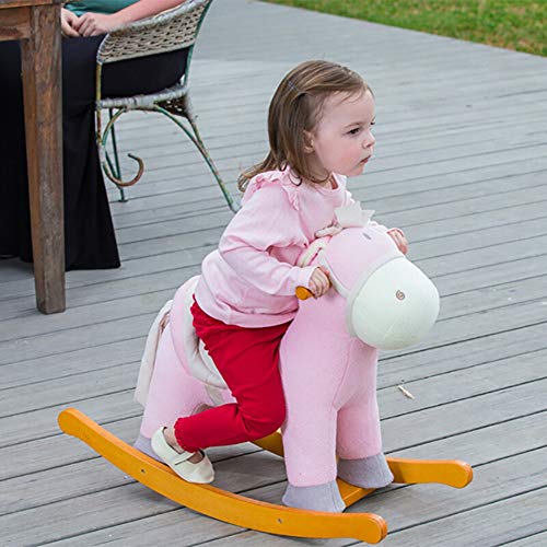 KIKIRon-Toys Schaukeltier Baby-Schaukelpferd-Kind-Fahrt auf Spielzeug -Kind Reitspielzeug - Reitpferd for 1-3 Jährige…