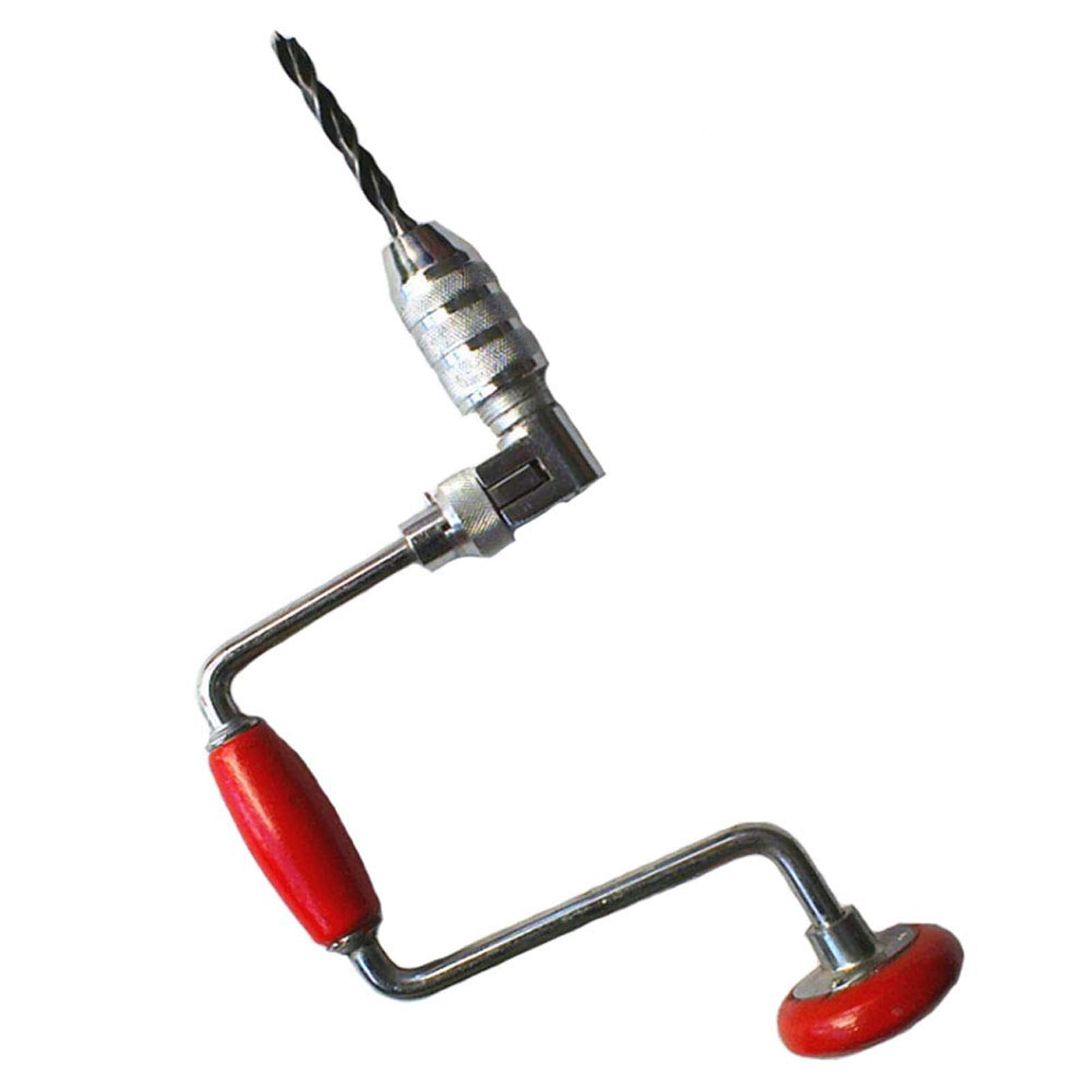 RSBFER Support de Foret pivotant, perceuse à Main à 2 mâchoires, perceuse à manivelle Manuelle, diverses spécifications, Outil de Perforation pour Bois, Plastique et Acrylique,12 inch