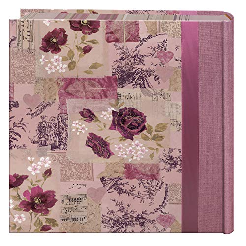 Álbum de fotos Pioneer Photo Albums, diseño con cinta rosa, 200 bolsillos para fotos de 10x15 cm, tela y papel, estilo jardín miniatura 2