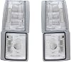 Chrome Clear Housing Front Corner Turn Signal Lights Parking Lamps k2 Compatible With 94-00 GMC C10 CK Pickup 94-98 Sierra 94-99 Suburban 95-99 Yukon