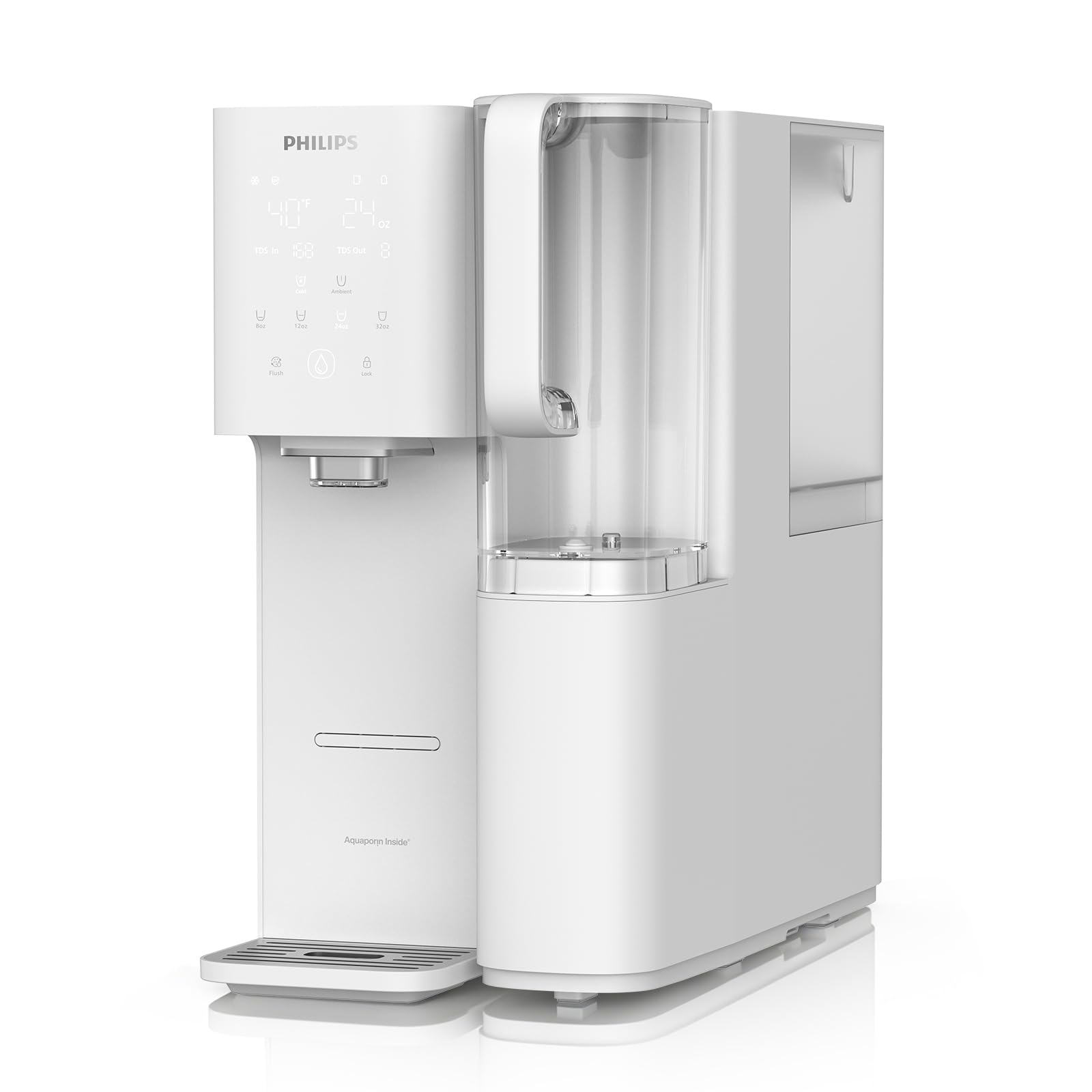 PHILIPS Reverse Osmosis Water Filter Countertop ADD6926WH 37 Ambient 6-Stage Mineralization Filtration System with Aquaporin Tech Large Capacity