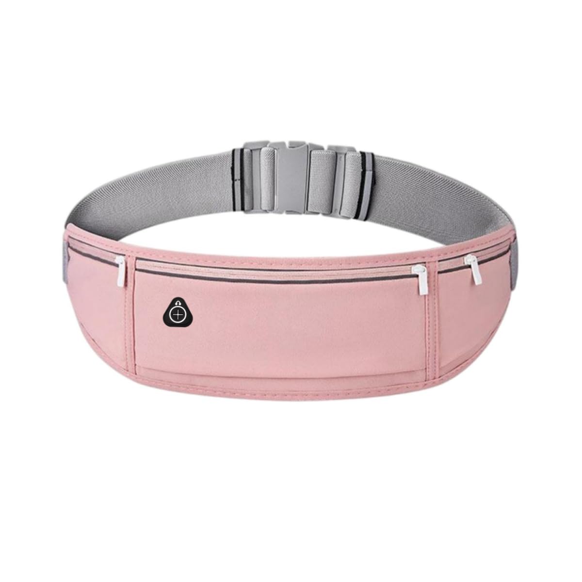 YITORMAN Running Belt Waterproof Adjustable Elastic Strap, Sweatproof Waist Pack with Large Capacity for Men & Women, Ideal for Running, Hiking, Travel Lycra Material (Pink)