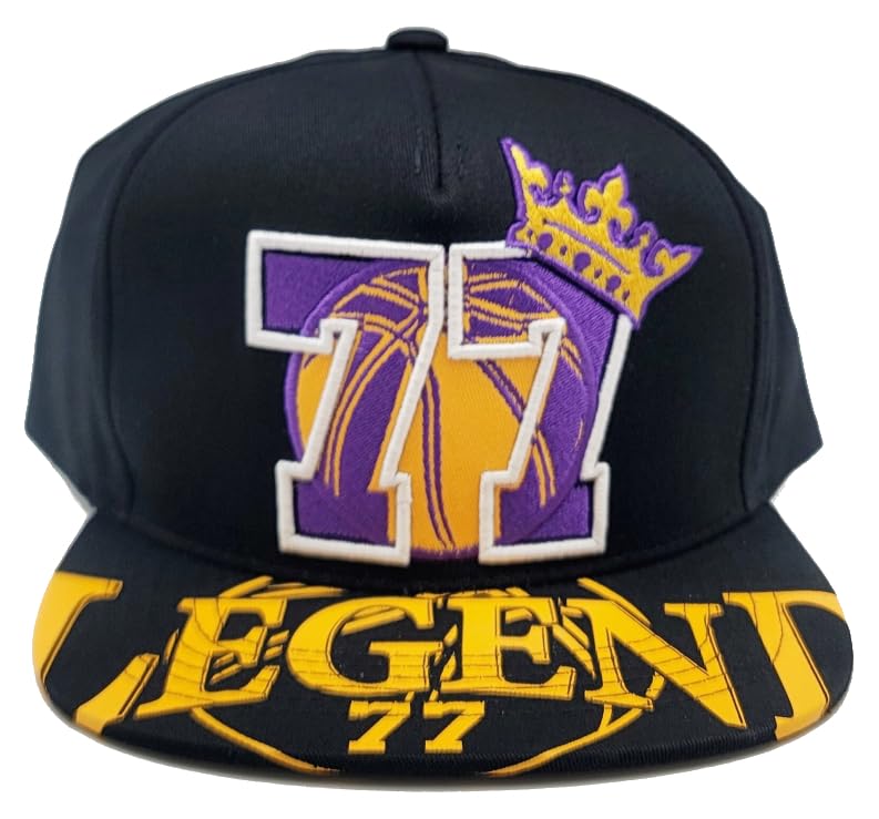 Los Angeles Legend Top Level New Luka 77 Black Purple Gold Era Snapback miniatura 3