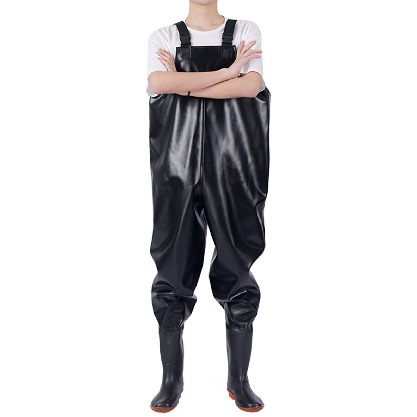 Cuissardes De Pêche Imperméables Enfant - Pantalon Wader Avec Bottes Intégrées PVC Pour Pêche Et Aventures Aquatiques