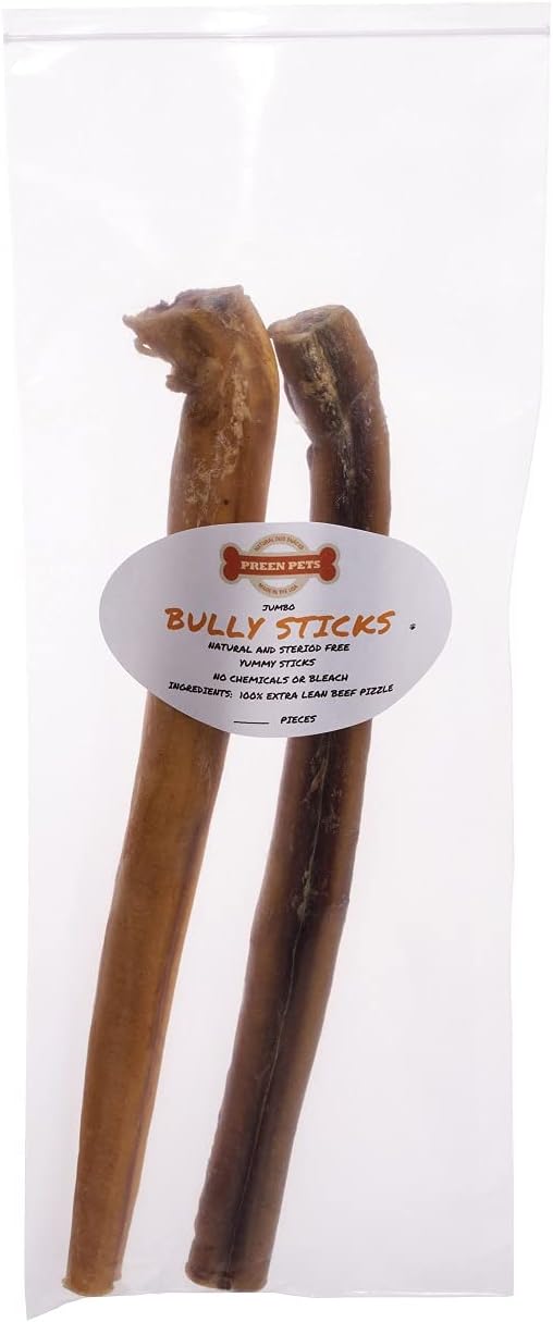 Preen Pets 12" Jumbo Bully Sticks (15 ct)
