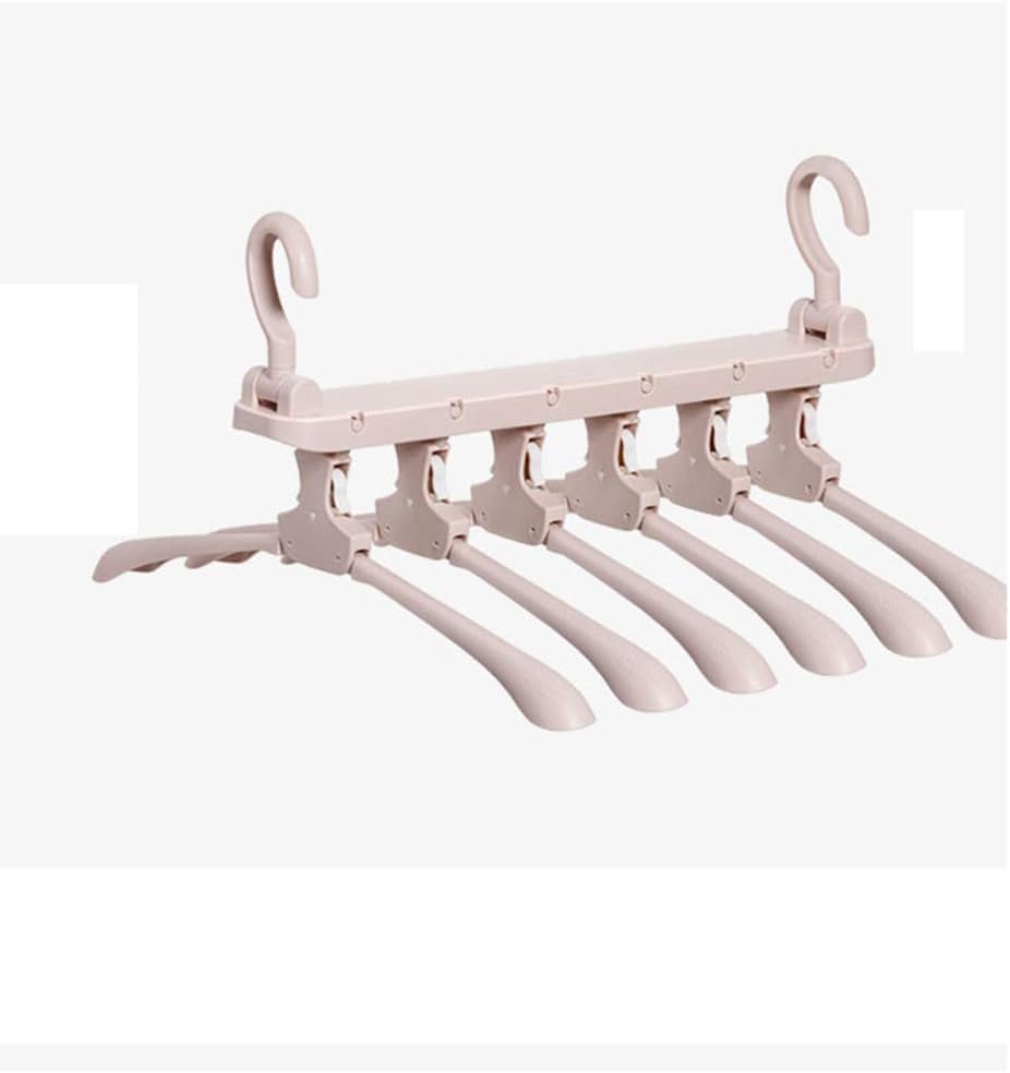Laundry Rack, Clothes Hanger Organizer, Anti-Skid Folding Hanger with Multifunction Space Saving and Cascading Features Wardrobe Closet Coat Hangers