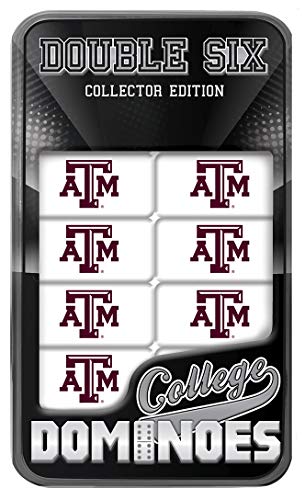 Image of MasterPieces Game Day - NCAA Texas A&M Aggies - 28 Piece Team Logo Double Six Domino Set