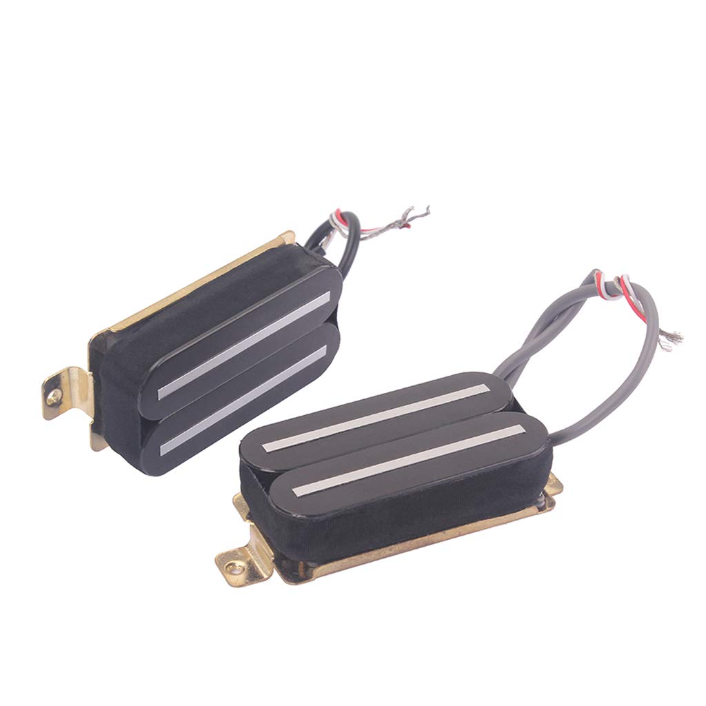 Pickup Humbucker Dual Coil Per Chitarra Elettrica - Alnicov Con Asta In Acciaio Da 57mm Nero - Foto 7