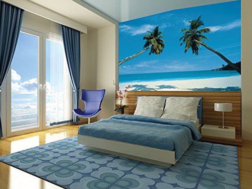 Huge 12.5' X 9' Wall Mural - Tropical Beach, Waterfall, Or Nature Scene For Full Wall Covering
