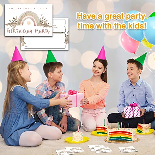 55% Off YSTEP Boho Birthday Invitations - 20 Cards & Envelopes