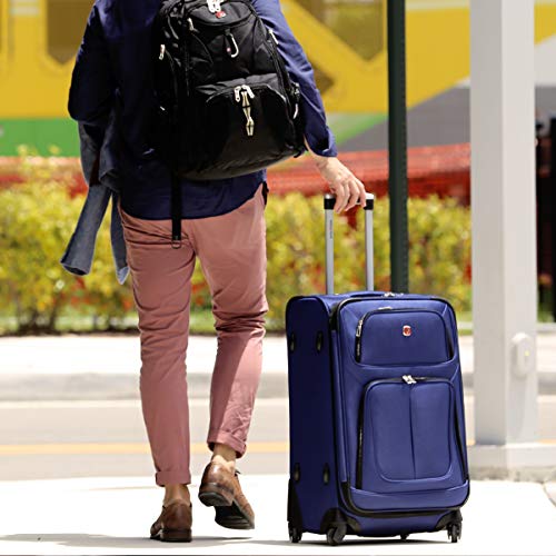 Swissgear Sion Softside Luggage With Spinner Wheels, Black, 3 Piece Set (21/25/29) #TOP7