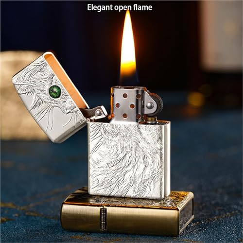 Encendedor de queroseno de metal con diseño tridimensional de colección 6