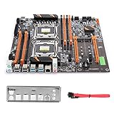 Placa Base, LGA 2011-3, DDR4 DIMM, M.2 SATA 4GB / s, USB3.0, USB2.0, Placa Base de Escritorio de Doble Enchufe para Intel X99, para Studio Computer Game Simulator E5CPU