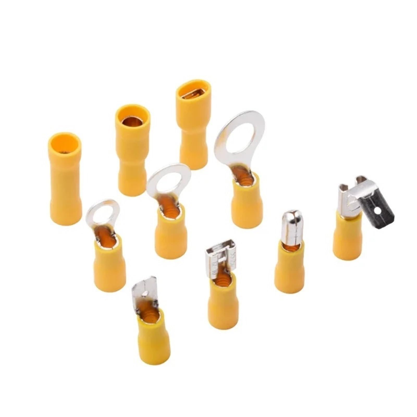 Connecteurs de câbles isolés, 480 pièces, bornes à sertir électriques pressées froid, assortiment cosses anneau, fourchette, Kit Pour Les Automobiles Et Les Navires