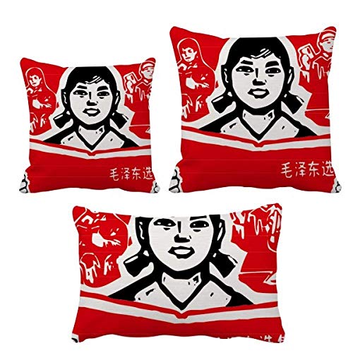 Coussin petite révolution chinoise avec insert pour décoration de canapé et sofa