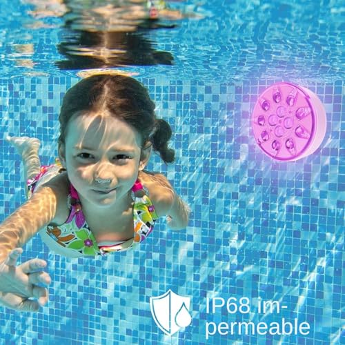 Éclairage de piscine rechargeable spot étanche 16 couleurs télécommande jardin - 2
