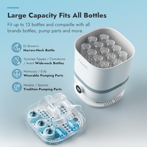Image of Papablic 6-in-1 Baby Bottle Sterilizer and Dryer Pro