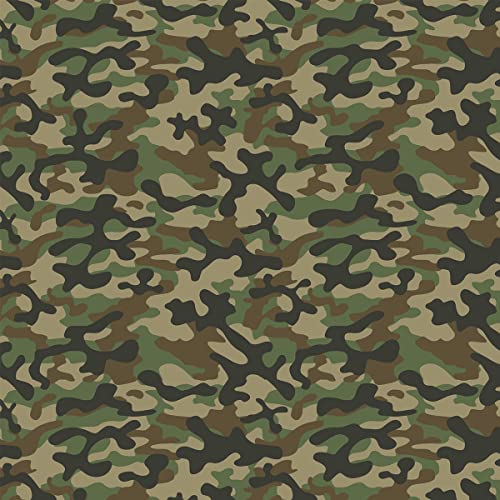 Camo Upholstery Fabric for Chairs Sofa Couch,Wild Camouflage Outdoor Fabric by The Yard,Nature Farmhouse Decor Fabric for Upholstery and Home DIY Projects,2 Yards,(L184*W150cm) Green Brown