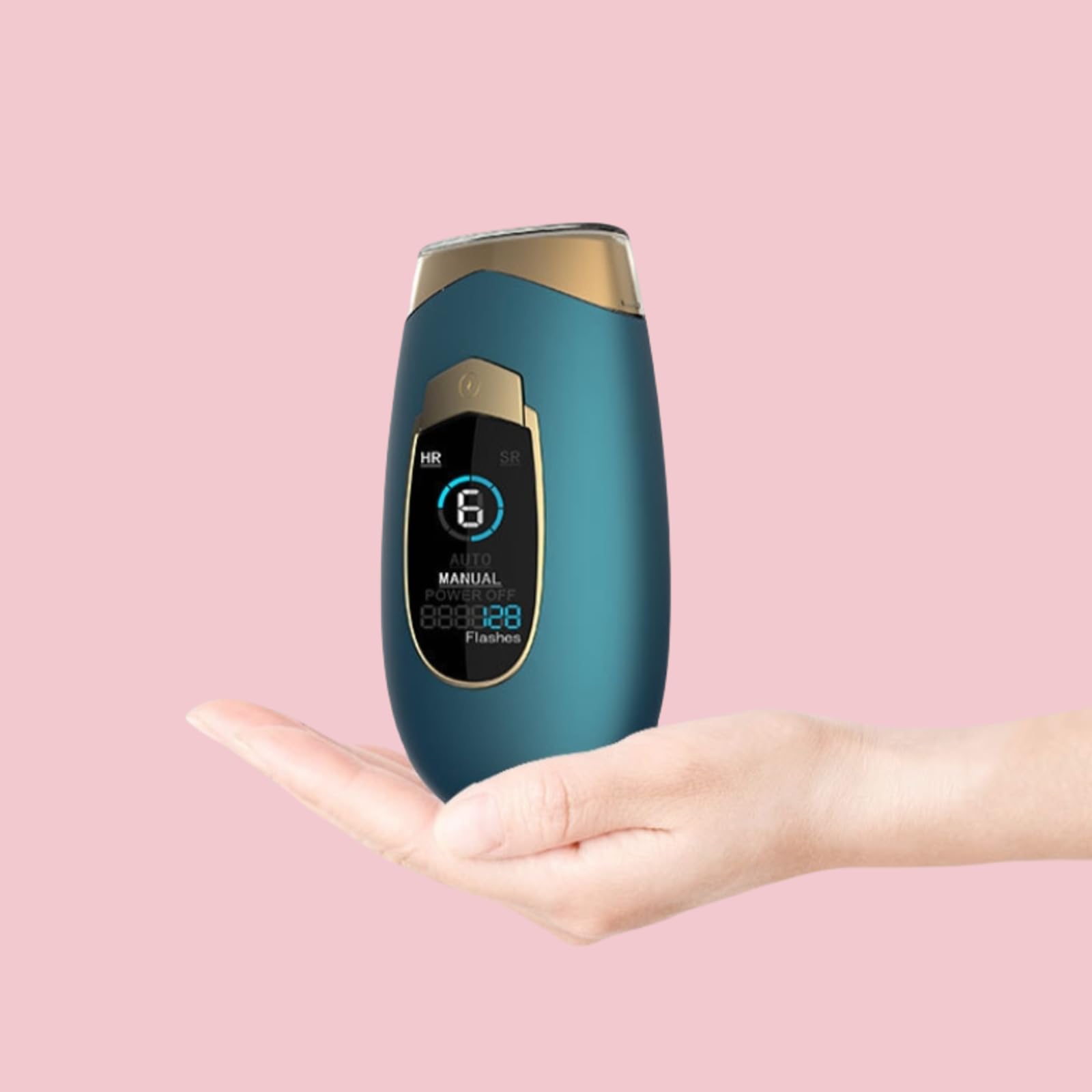 Depiladora láser 2 en 1 con tecnología avanzada de luz pulsada para mujer y hombre, depilación duradera en cara, cuerpo y zona bikini, depiladora luz pulsada de uso doméstico (Color beige)