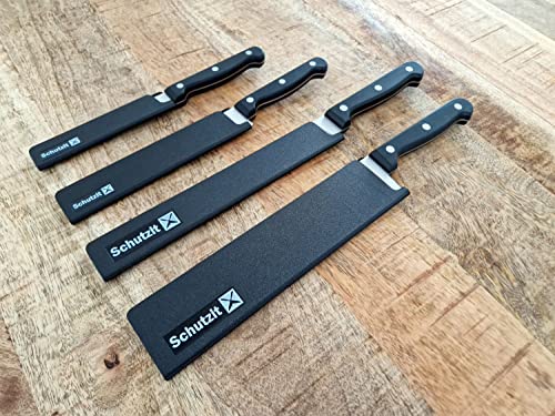 Schutzit - 8-stück Messerschutz - Klingenschutz Universal für alle Messer - Messertasche - Messerscheide