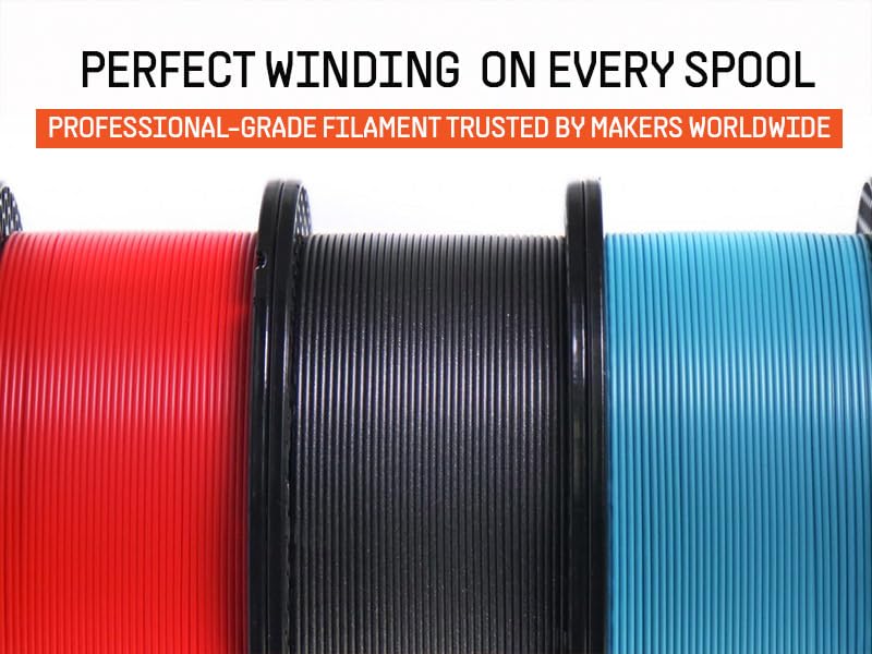 Image of Prusament 3D Printer Premium Filament PETG Jet Black 1.75mm - 1kg Spool - High Precision ±0.02 mm - Low Stringing - Strong Layer Bond - No Tangling - Ideal for Beginners & Professionals