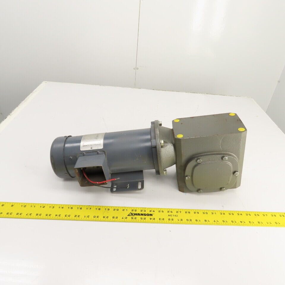 #US GF5026AG 50:1 Ratio Left Hand Gear Reducer & Motor 35 90VDC 3/4HP