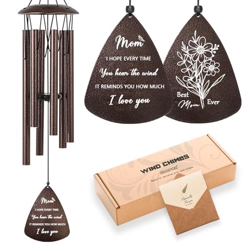 Soopau Gifts for Mom, 32' Bronze Wind Chimes, Birthday Gifts for Mom from Daughter Son, Christmas...