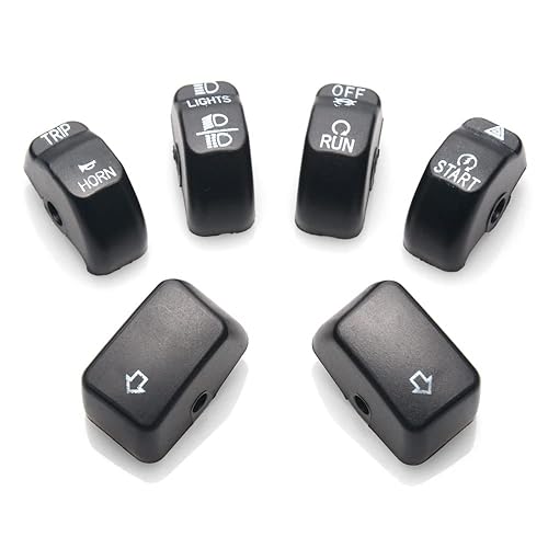 Miniatura 4 de Kit de tapas de interruptor negras con control manual para Harley Sportster XL Dyna Softail 2014-2023
