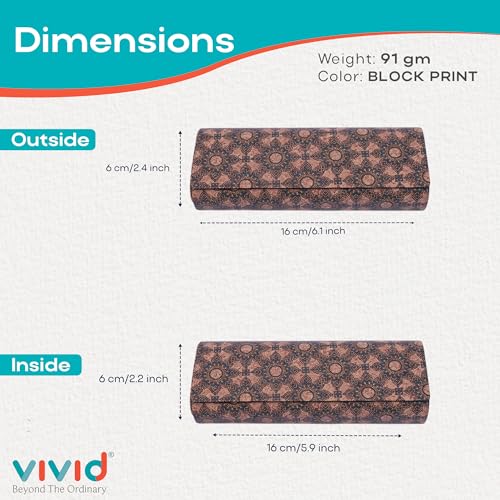 Image of VIVID Unisex Specs Magnetic Eyewear Dabbi Faux Leather Hard Case Cover
