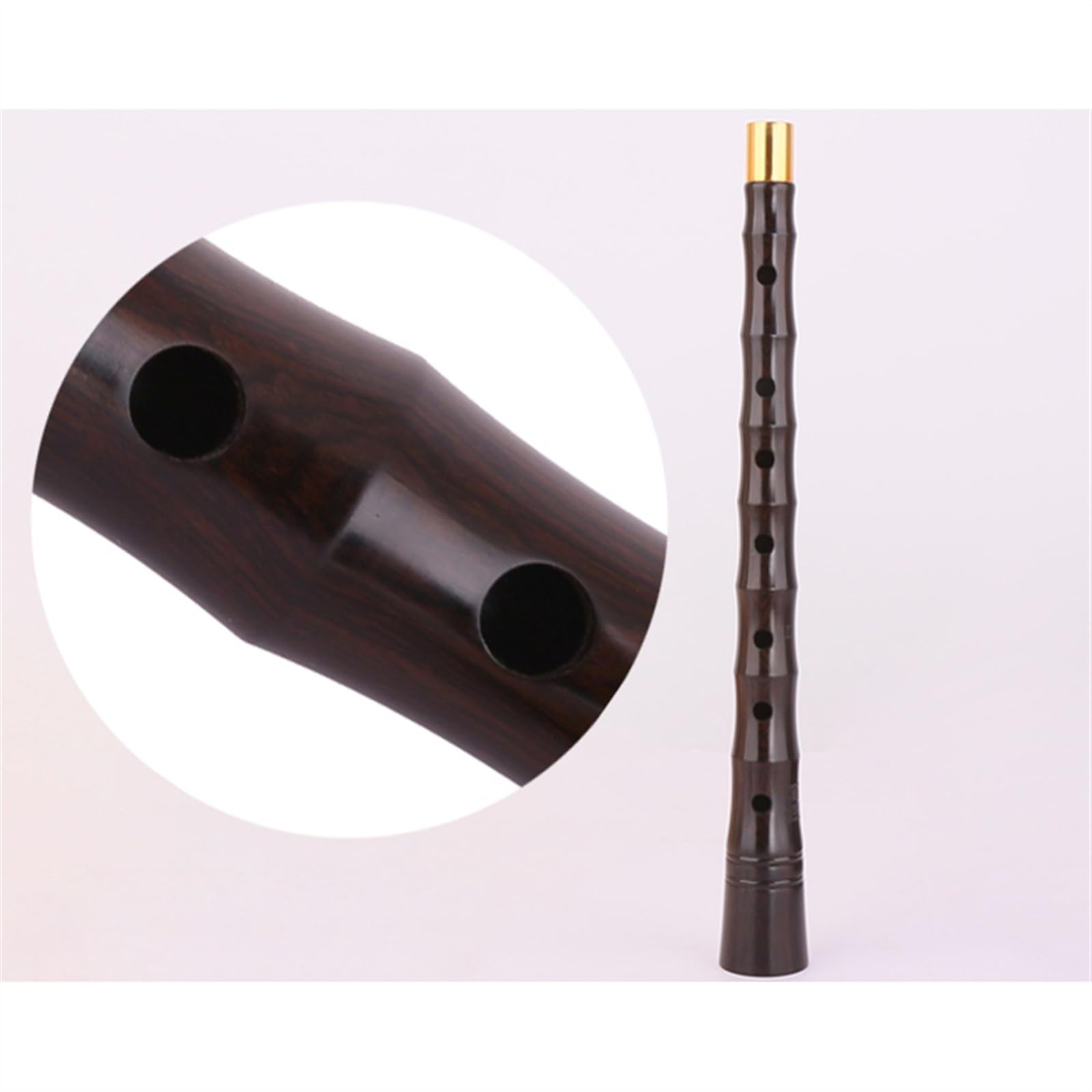 Professionell Suona Ebenholzstange Vergoldete Schale Suona Chinesisches Traditionelles Folk-Suona-Horn-Holzblasinstrument Mit Zubehör (Color : E)