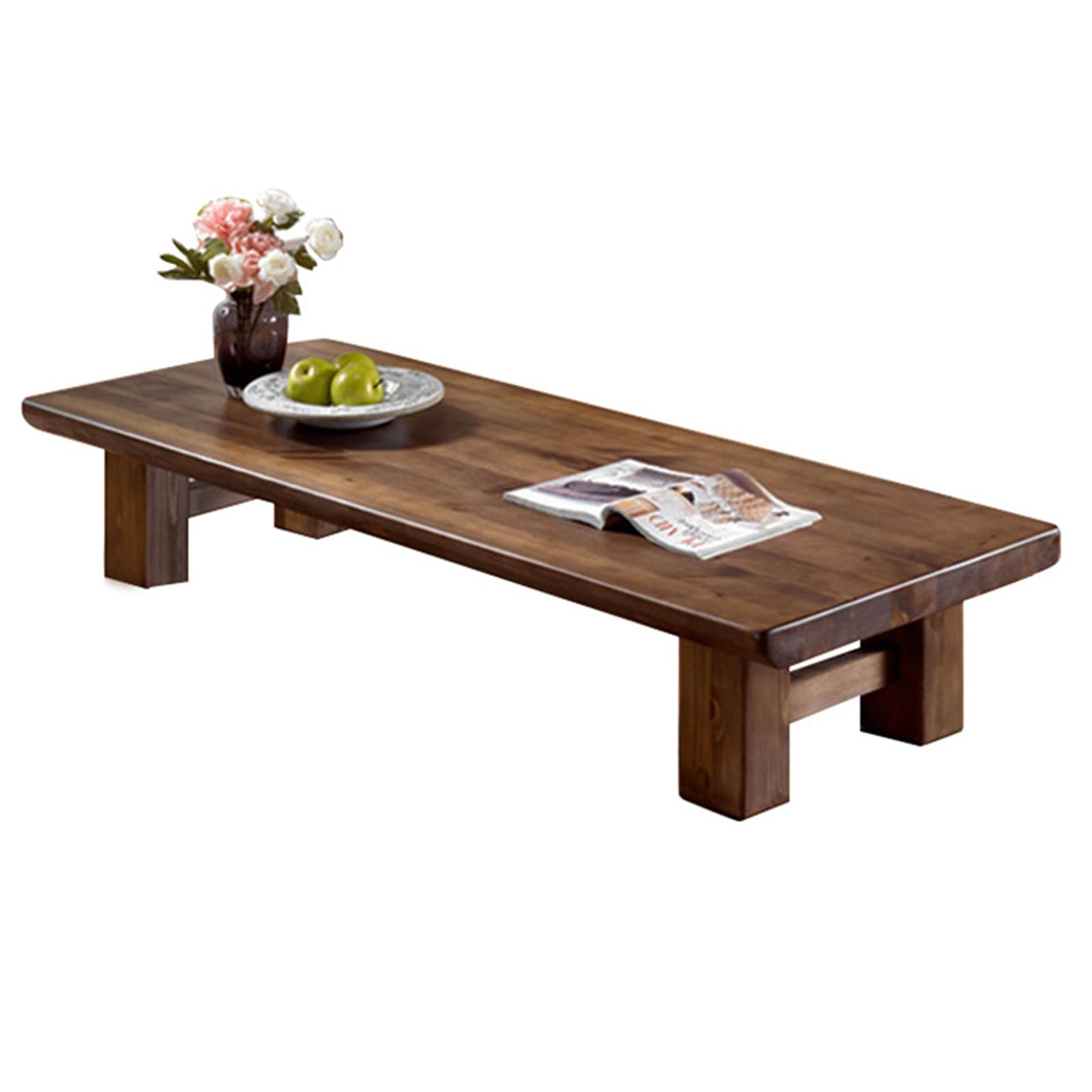 Table basse en bois pour salon et rituels de thé relaxants