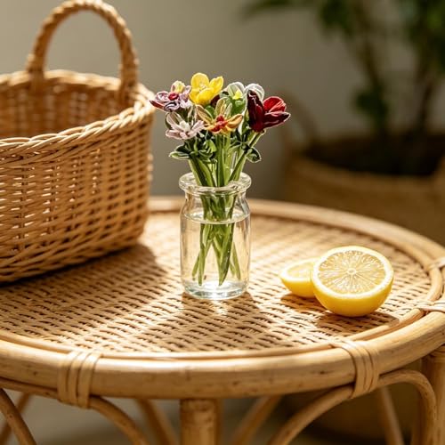 Mini flores decorativas para estantería y mesita de noche en casa 4