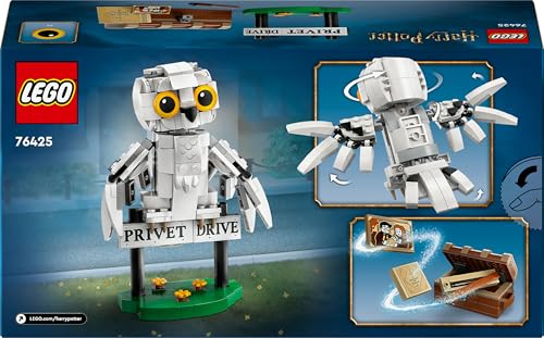 Harry Potter Edvige al Numero 4 di Privet Drive, Gioco di Fantasia per Bambini e Bambine da 7 Anni, Modellino da Costruire della Civetta delle Nevi, Piccola Idea Regalo dal Wizarding World 76425 - Lego - Immagine 9