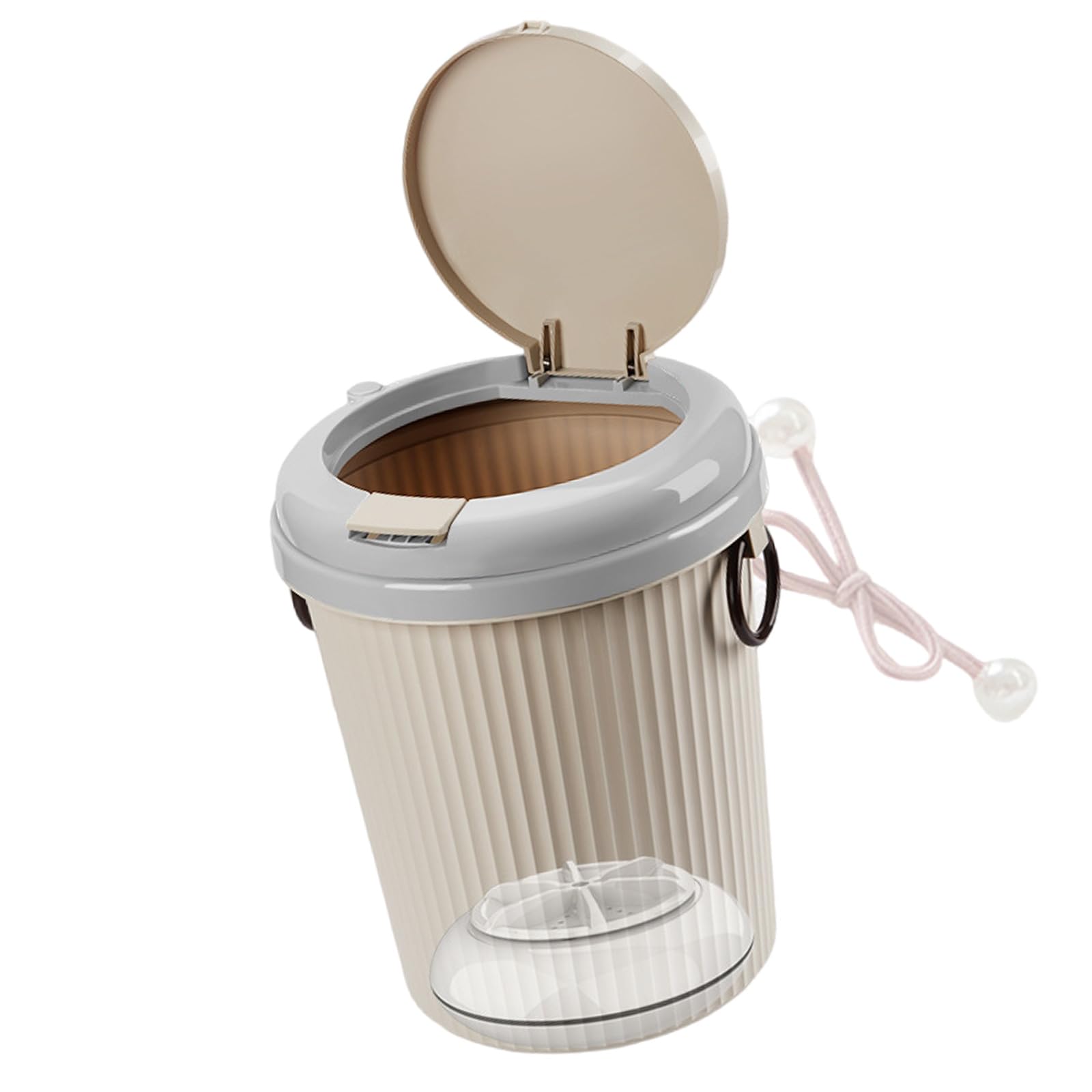 Jazuaiao White 8L Portable Washer Usb Powered, Compact Laundry Machine For Underwear Socks Baby Clothes Travel Space Saving Usb Tabletop Washer