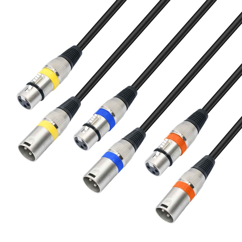 10 szt. 3-pinowy kabel mikrofonowy męski na żeński 3-pinowy kabel głośnikowy 3-pinowy