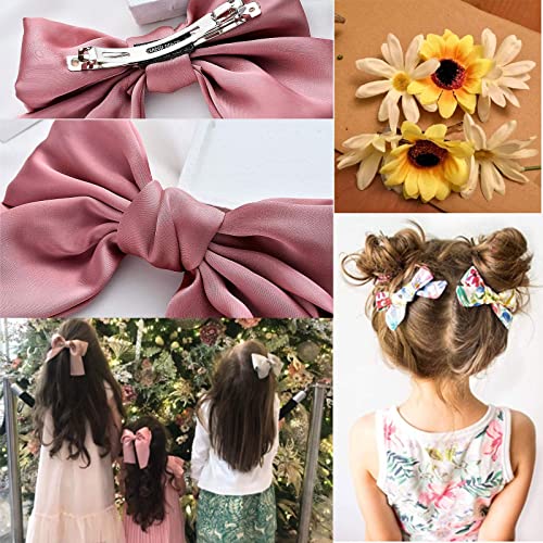 Ph Pandahall 120Pcs French Barrette, Hair Alligator Clips 4 Size Metal Hair Barrettes Blank Hair Clip Iron Rectangle Craft Clips For Diy Bow Streamer Clip, 1.5 / 2 / 2.3 / 3 Inch #TOP1